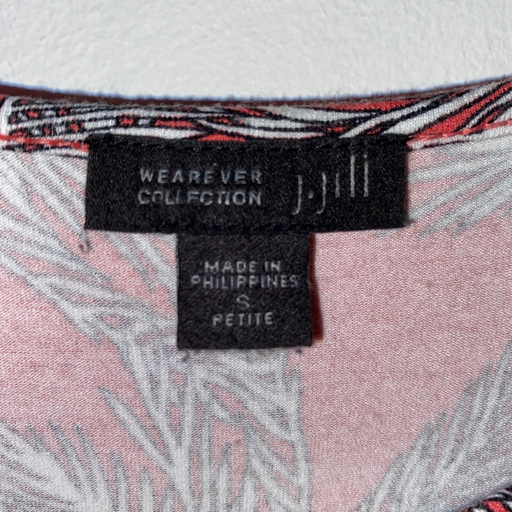 J. Jill Wherever collection  dress in excellent condition Pink with leaf… - Picture 2 of 7